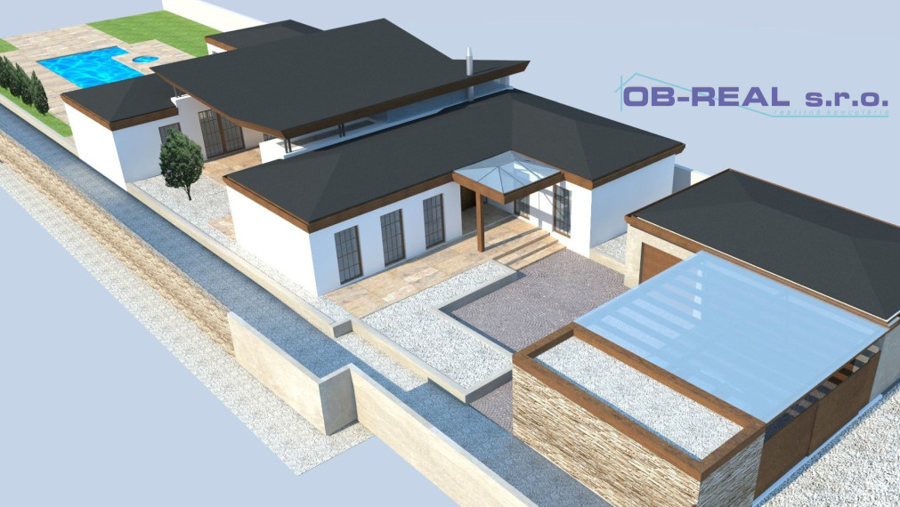 Ponúkame na predaj luxusnú novostavbu 5izb RD 322m2, pozemok 2738m2, 3-garáž 60m2, bazén 45m2