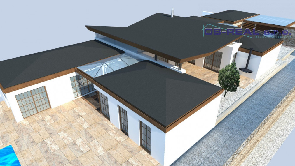 Ponúkame na predaj luxusnú novostavbu 5izb RD 322m2, pozemok 2738m2, 3-garáž 60m2, bazén 45m2