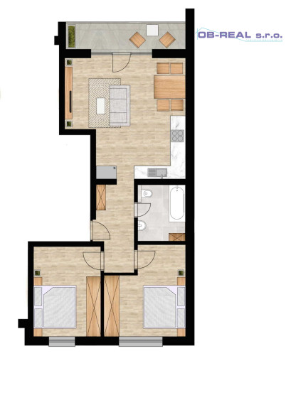 Predaj 3izb. nadštandardne zariadeného bytu v novovybudovanej lokalite Oriešky - Zátišie Sládkovičovo