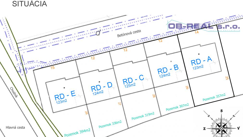 Exkluzívne ponúkame na predaj novostavby 4izb RD + garáž, v radovej zástavbe v novovybudovanej lokalite v Nebojsi