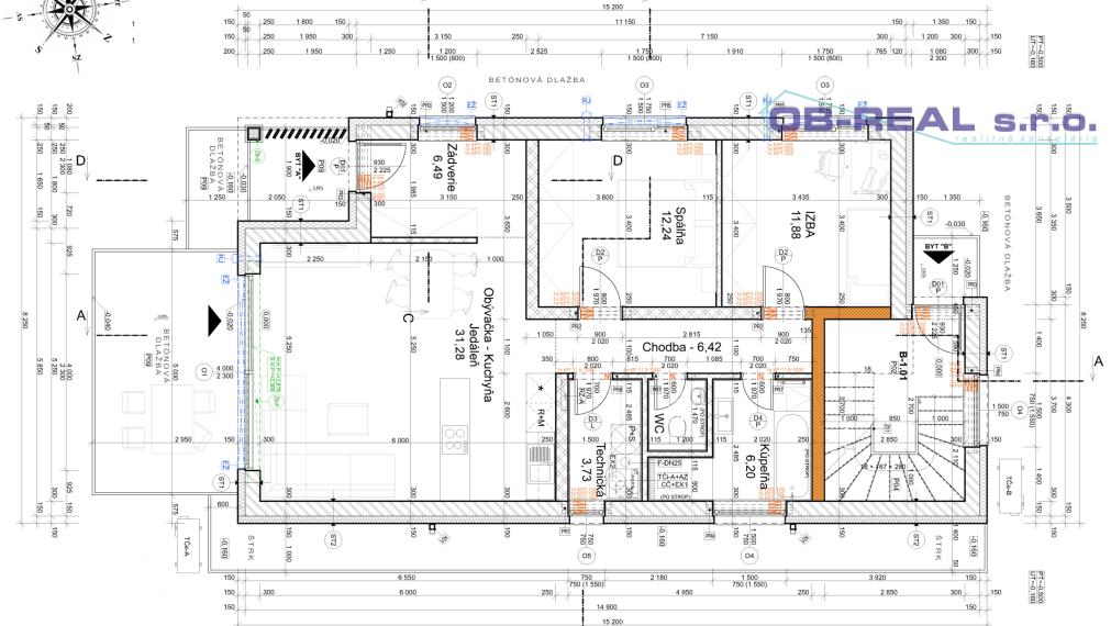 Predaj novostavby 3izb bytu 98m2 v dvojdome s parkoviskom a terasou