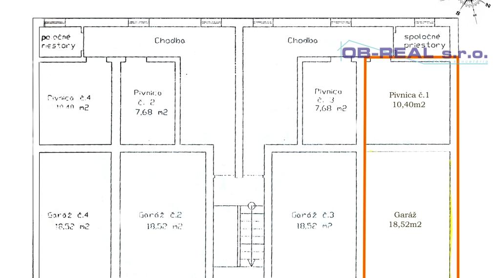 Predaj 3izb bytu 87m2 na 1posch v 4-bytovom dome s garážou 18,5m2 a záhradkou
