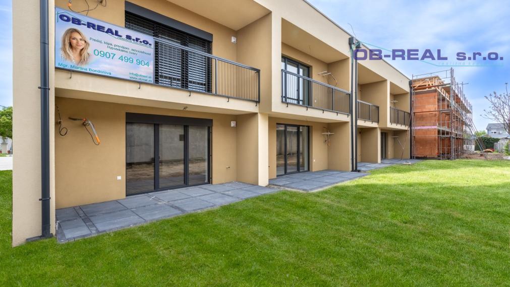 Predaj 2izb skolaudovaných bytov s terasou a pozemkom v novovybudovanej lokalite Oriešky - Zátišie v Sládkovičove