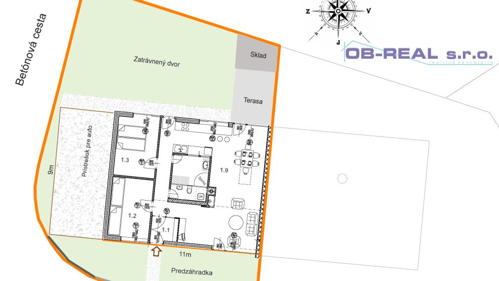 Bývanie v privátnom rezorte: Úsporný, nadštandardný  3izb dom v tichej  štvrti Zátišie + garáž 35m2.