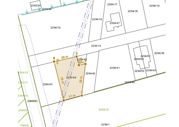 Mostová: Predaj stavebného pozemku pre výstavbu štvorbytovky