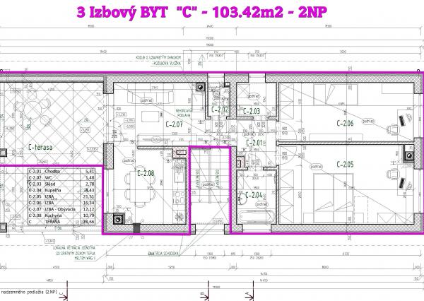 Predaj 3izb holobytu 103m2 na prízemí tehl. bytovky GA-HODY