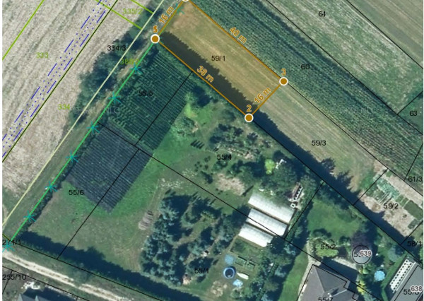 Povoda, časť Lidér Tejed - predaj záhrady 636m2